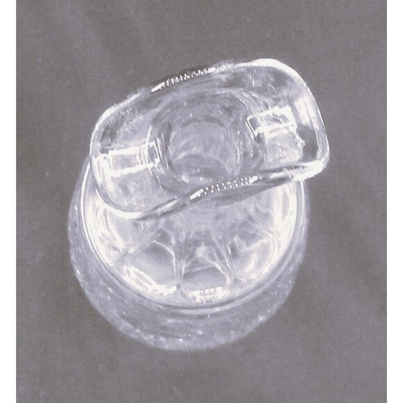 Antique Victorian Glass Cruet Ornate Pressed Pattern For Condiments Or Oil repla - Picture 3 of 5